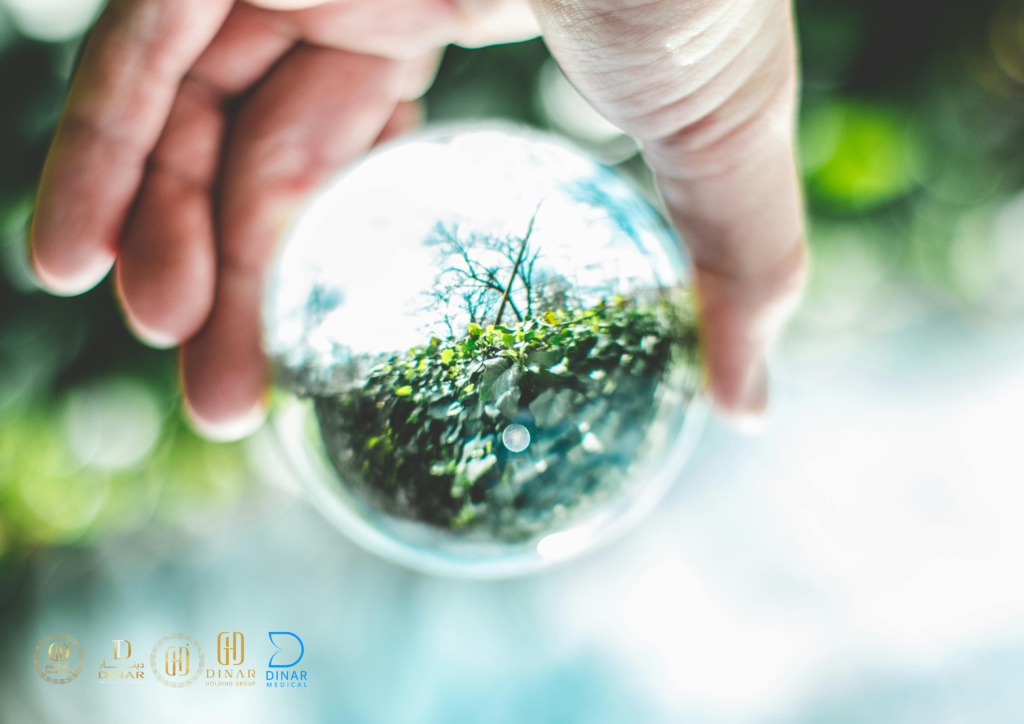 green creative minimalist blank a4 document horizontal