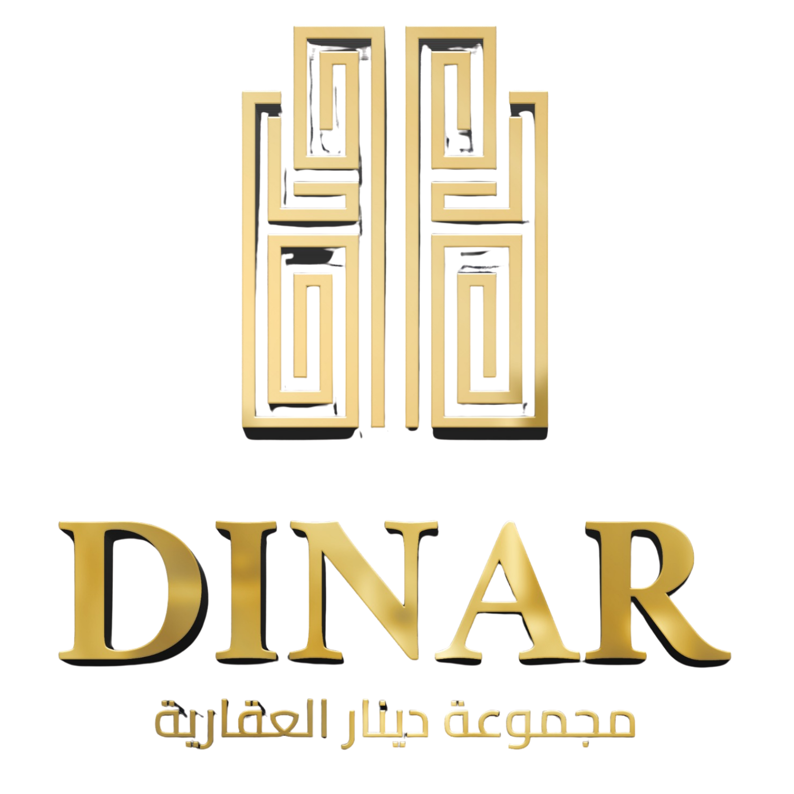 Dinar VIP blue modern artificial intelligence logo (2)